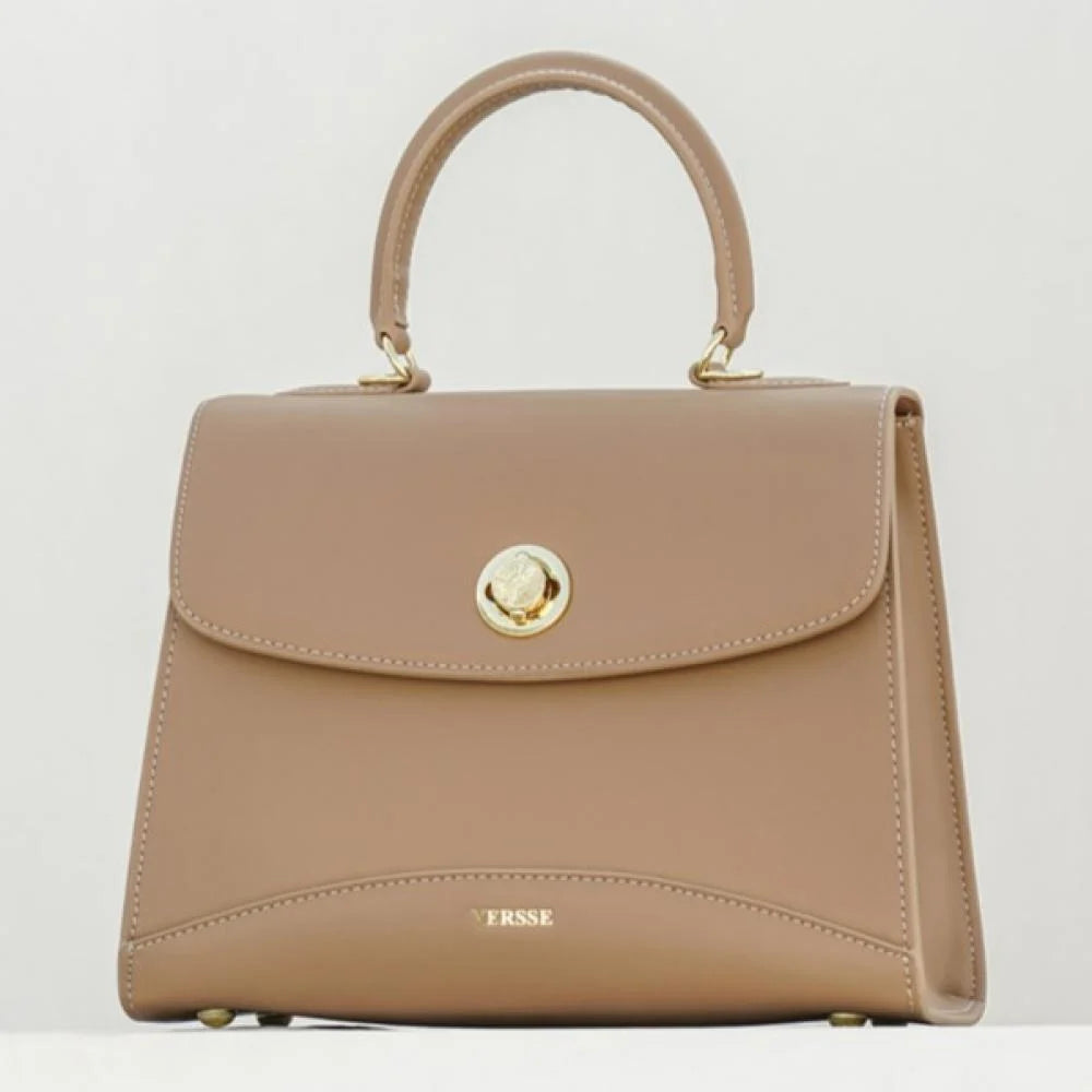 Beige Elegant Leather Bags 118