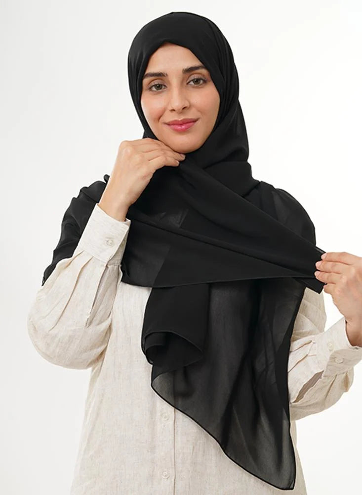 Japanese Tales - Black Hijab/Scarves
