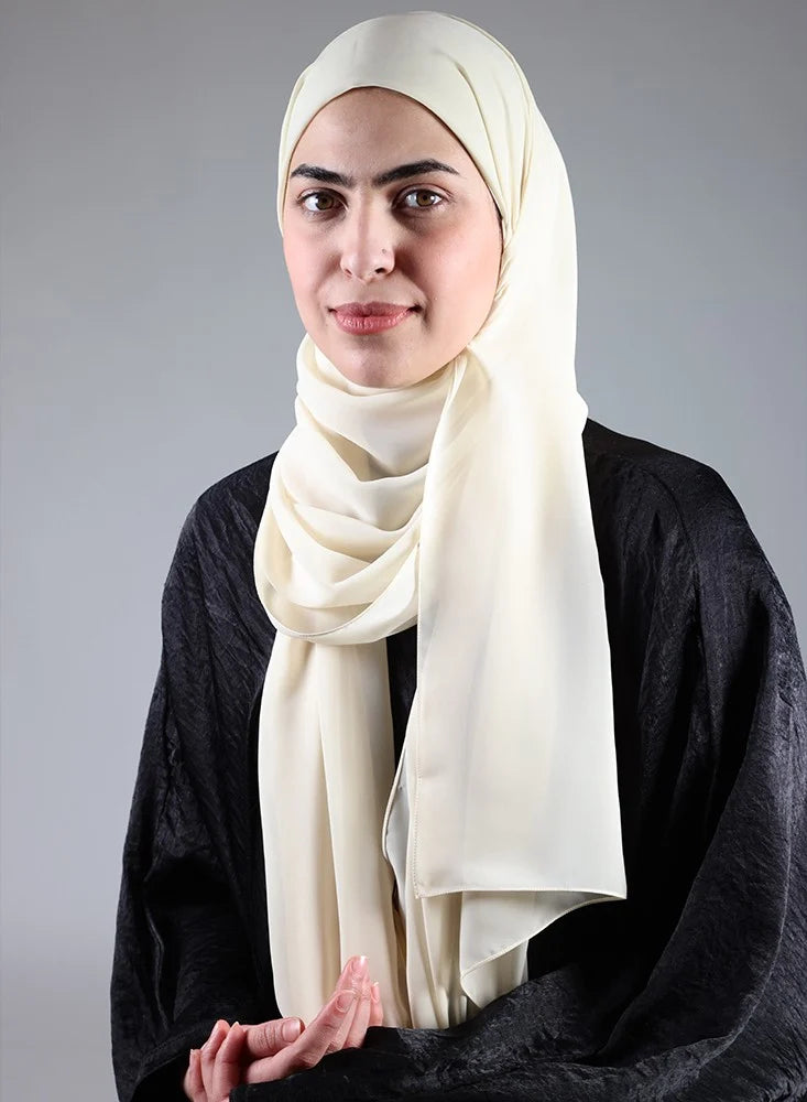 Hijab/Scarf with Dark Beige Bandana