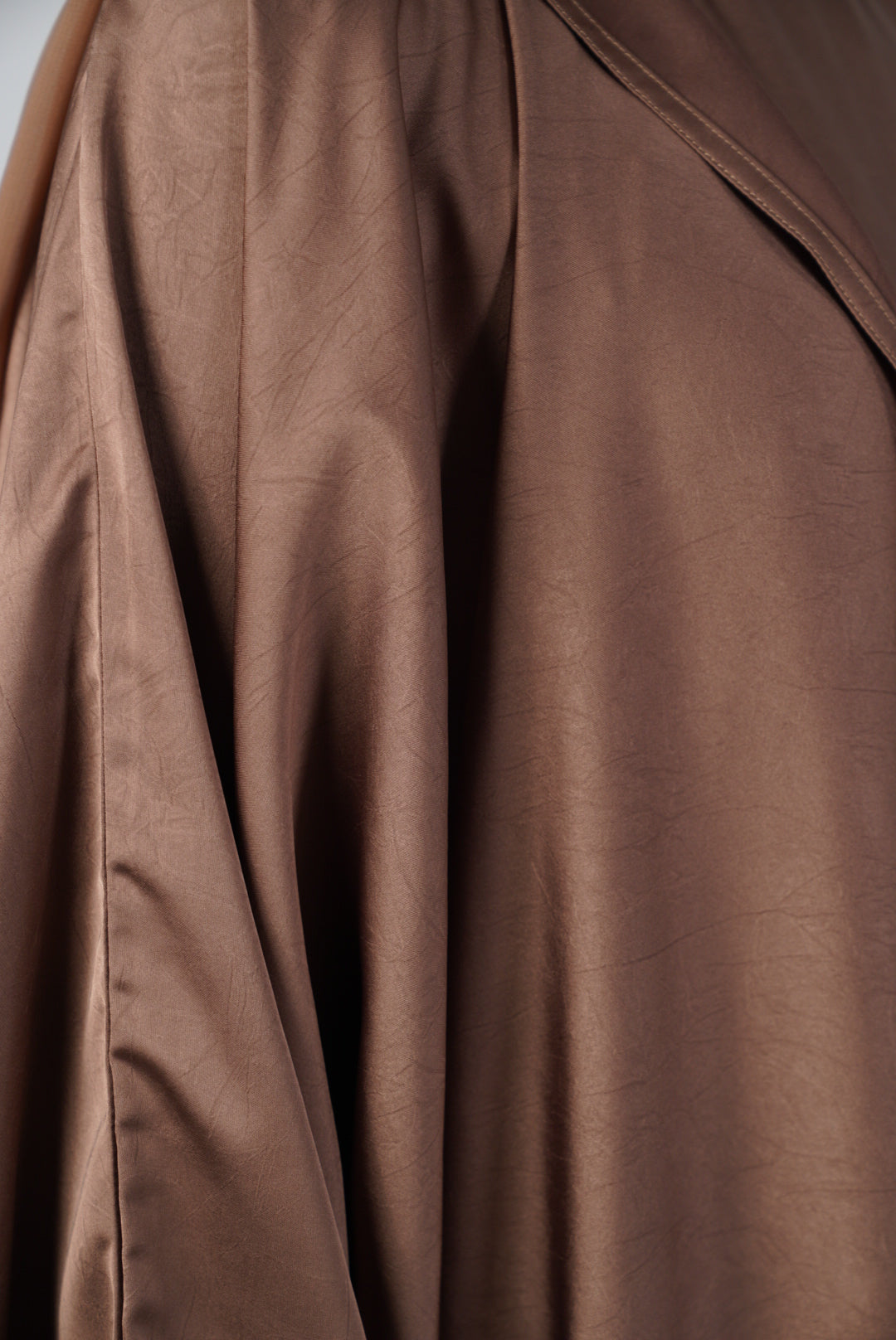 Bronz Silk Abaya &amp; Hijab Set