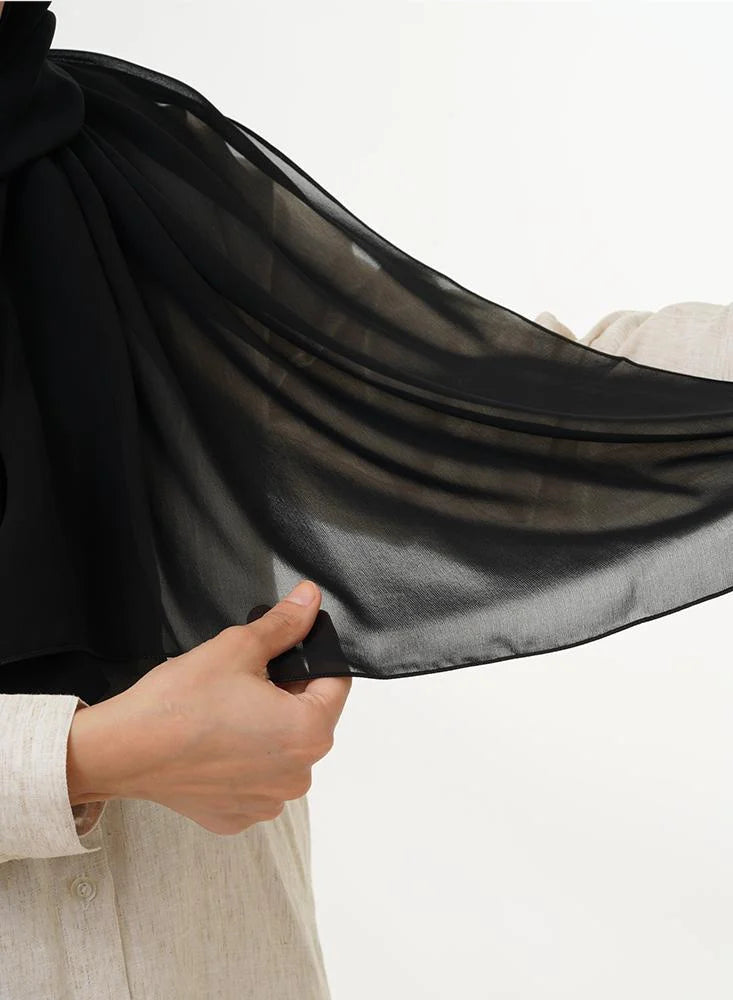 Japanese Tales - Black Hijab/Scarves