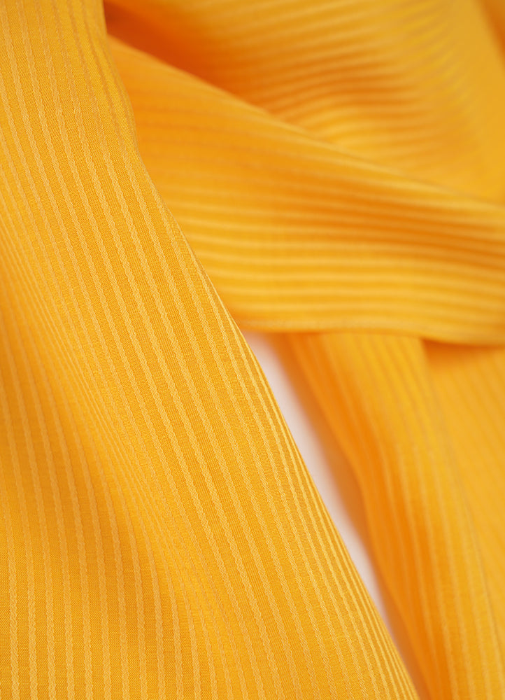 Spanish - Striped Lime Mustard Hijab/Scarf