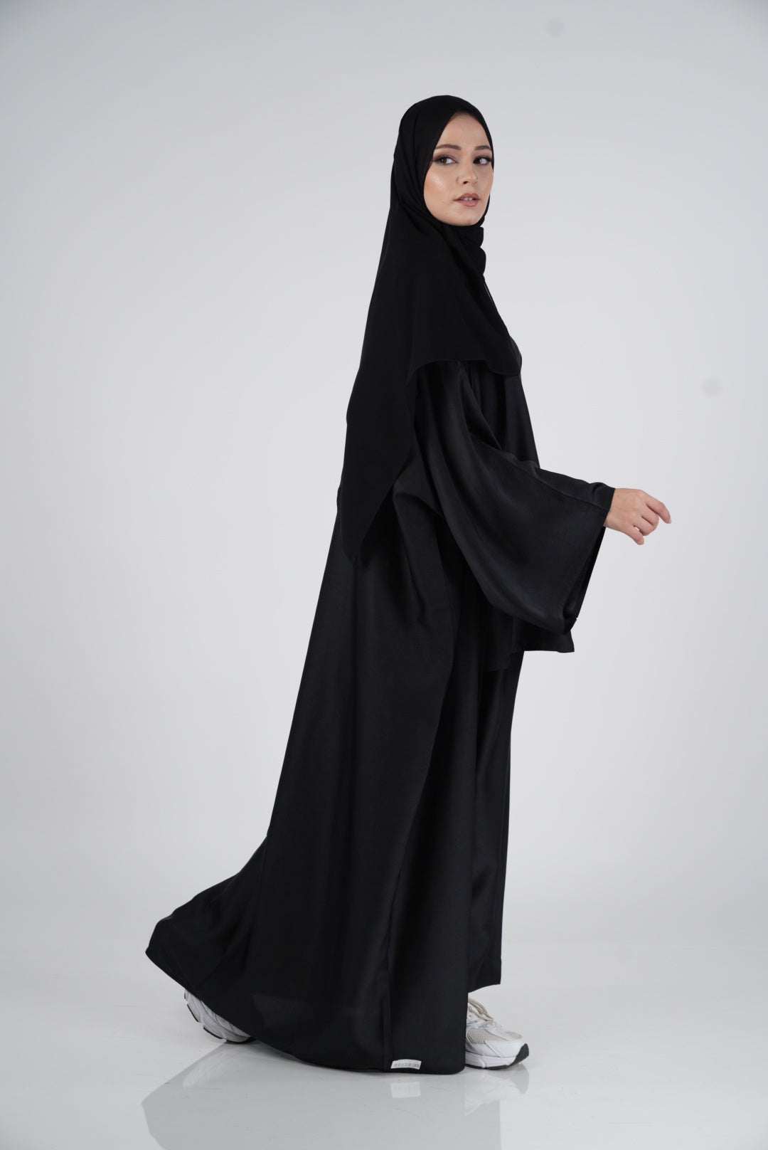 Black Silk Abaya &amp; Hijab Set