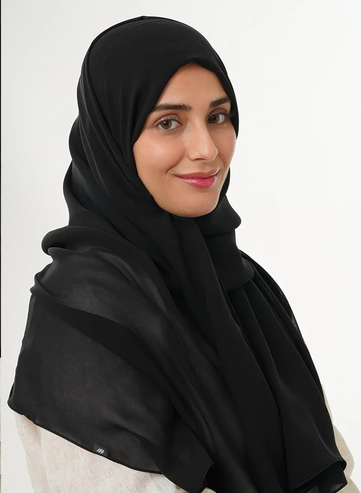 Japanese Tales - Black Hijab/Scarves