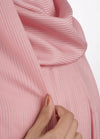 Spanish - Striped light Pink Hijab/Scarf