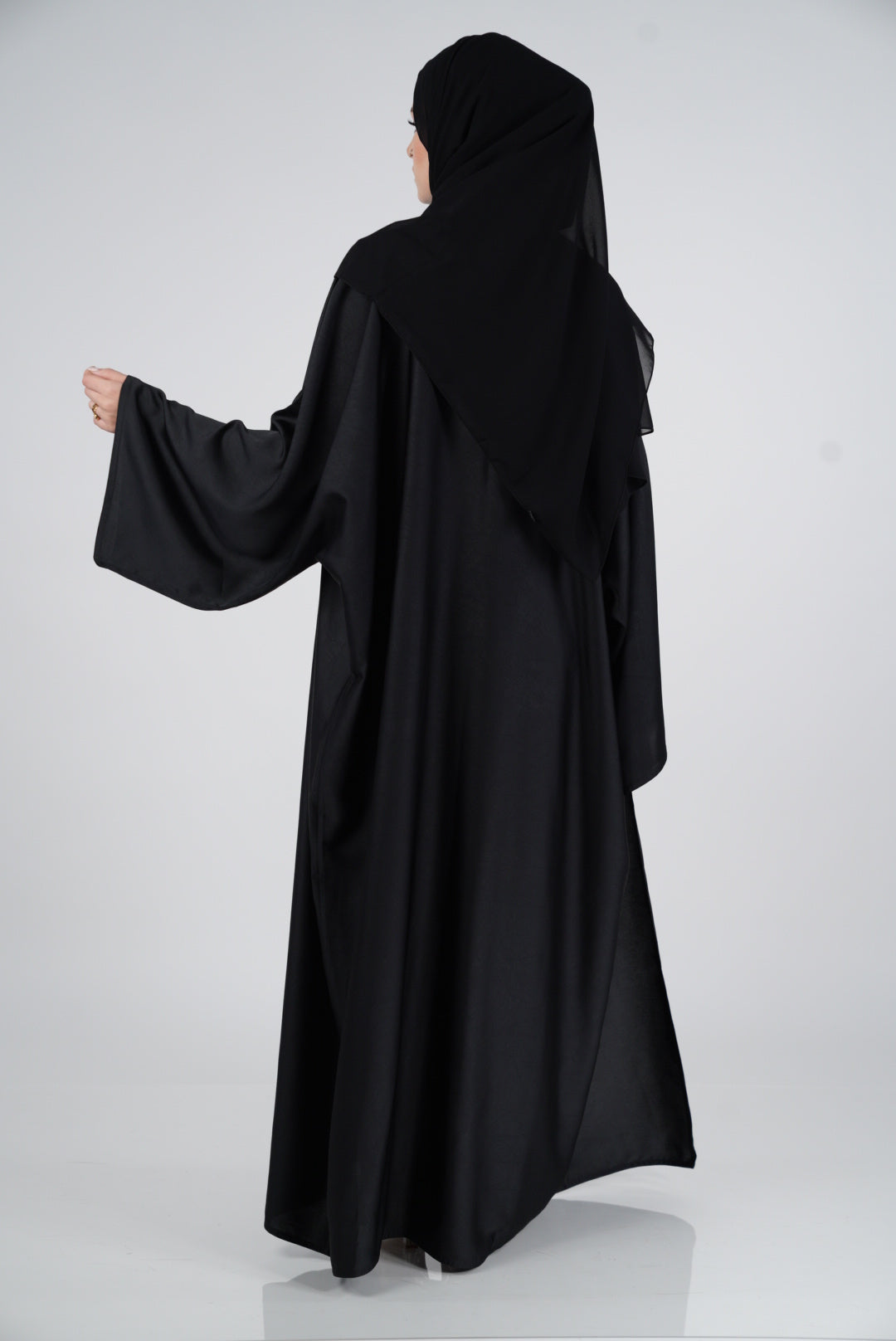 Black Silk Abaya &amp; Hijab Set