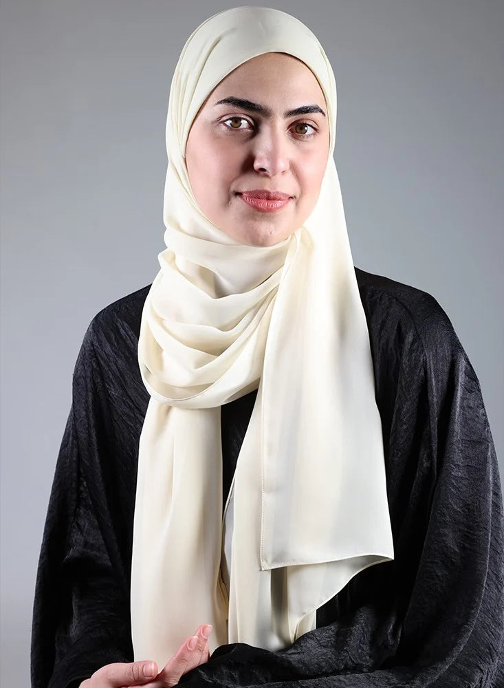 Hijab/Scarf with Dark Beige Bandana