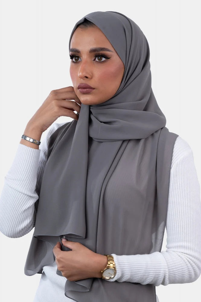 Japanese Tales - Grey Hijab/Scarves