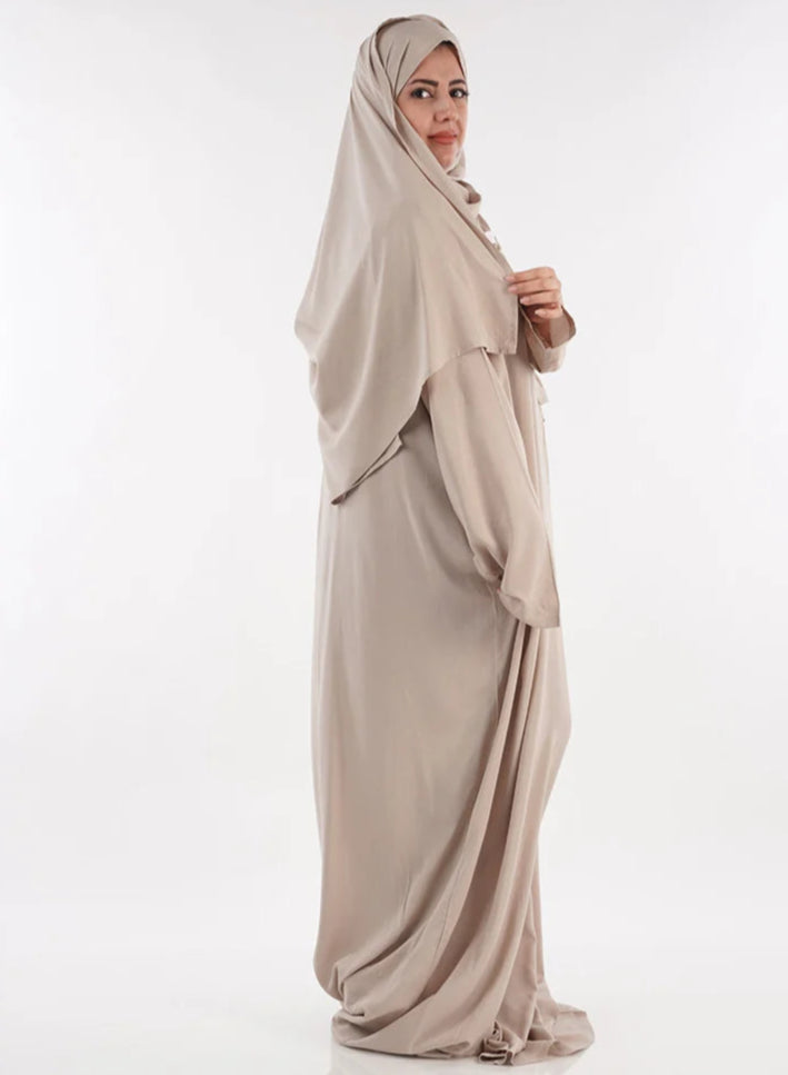 Metallic Grey Rayon Prayer Garment