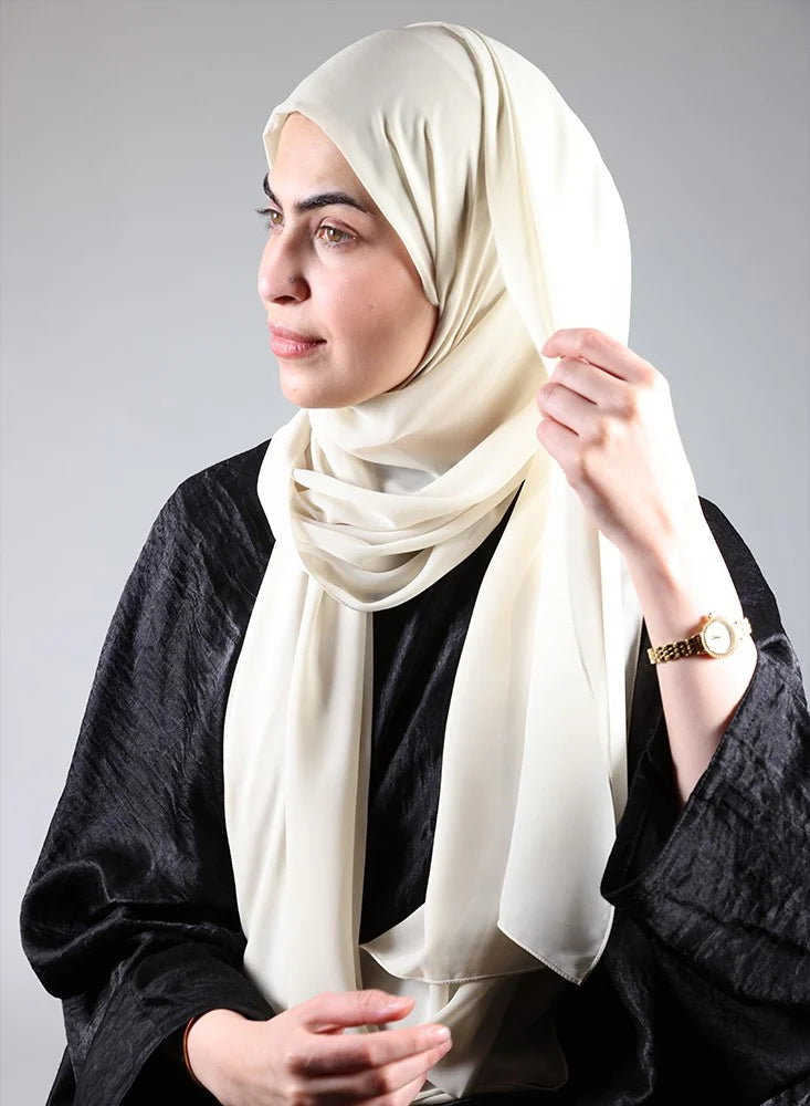 Hijab/Scarf with Beige Bandana