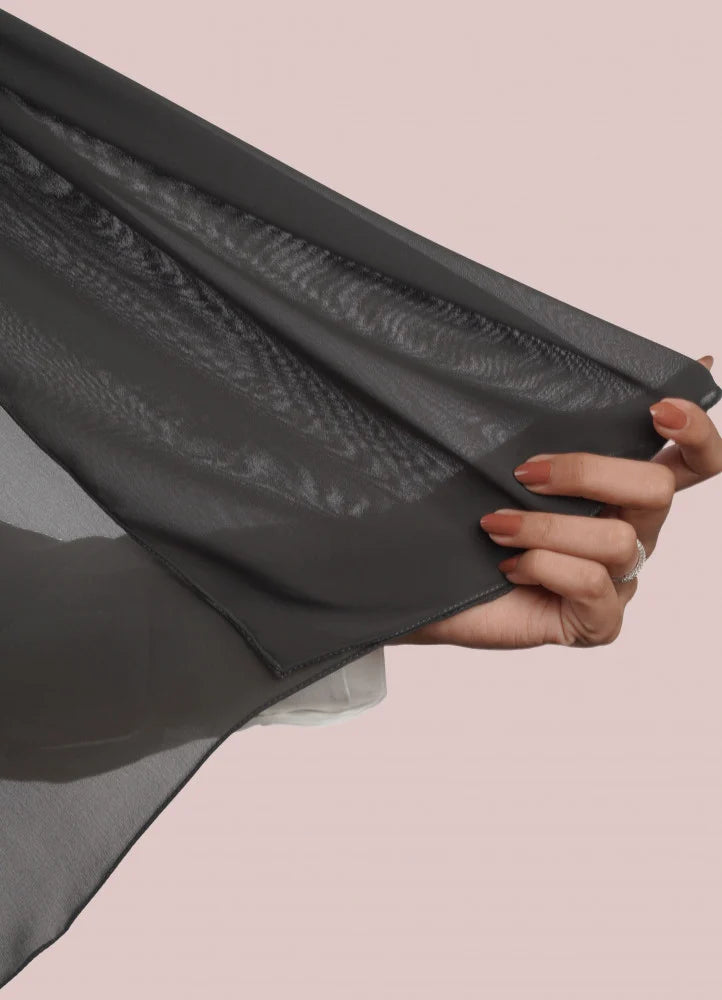 Japanese Tales - Dark Grey Hijab/Scarves