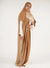 Afaq Two-Tone Prayer Garment - Brown and Beige