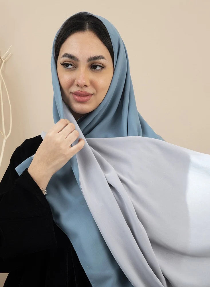 Tales - Turquoise and Grey Hijab/Scarves