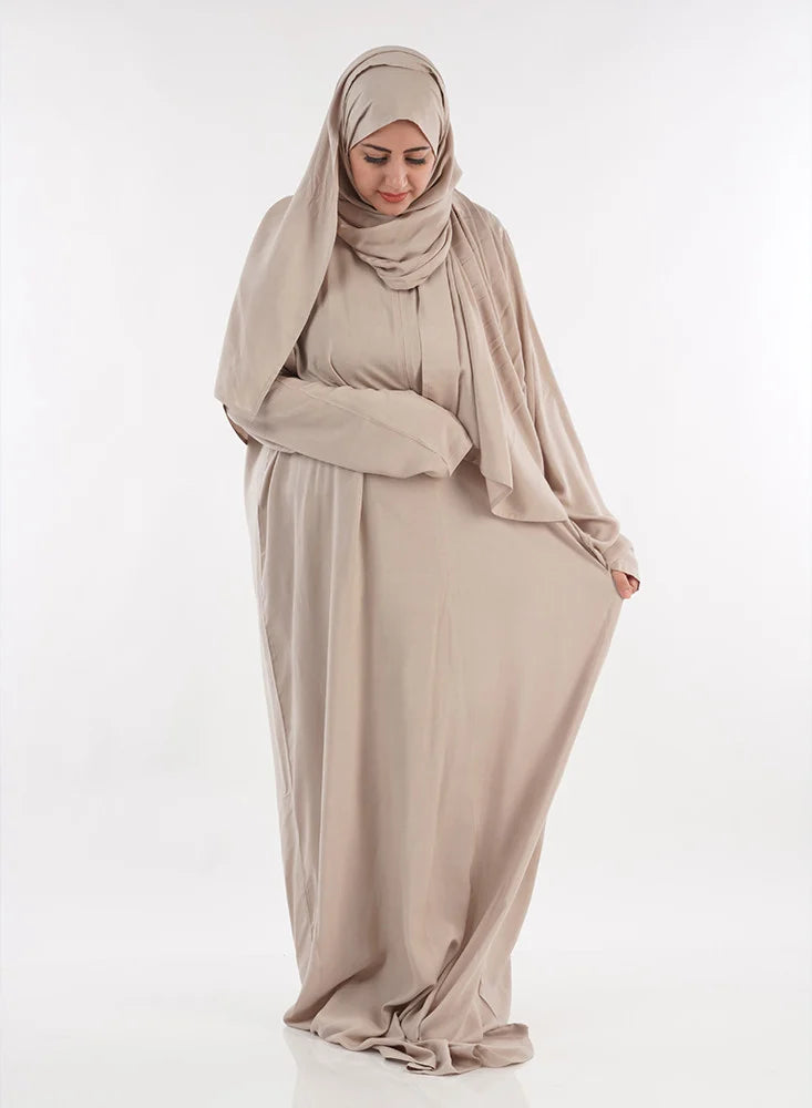 Metallic Grey Rayon Prayer Garment
