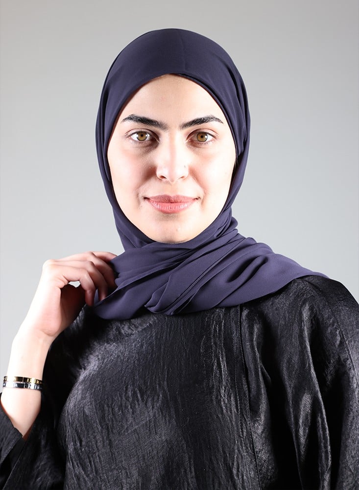 Hijab/Scarf with Navy Blue Bandana