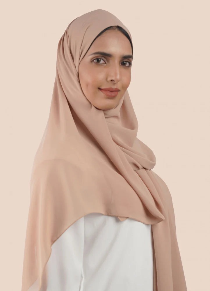 Japanese Tales - Dark Nude Hijab/Scarves