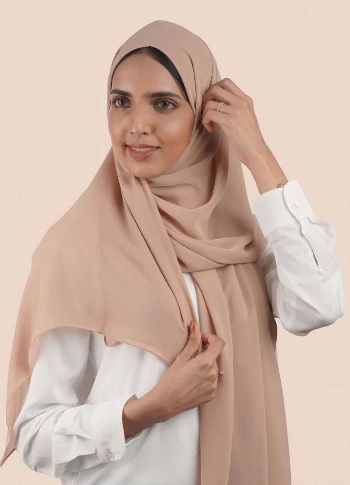 Japanese Tales - Dark Nude Hijab/Scarves