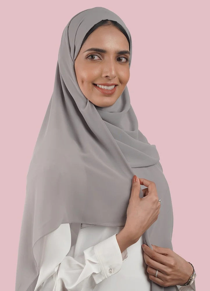 Japanese Tales - Dark Grey Hijab/Scarves