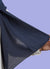 Spanish - Striped Navy Blue Hijab/Scarf