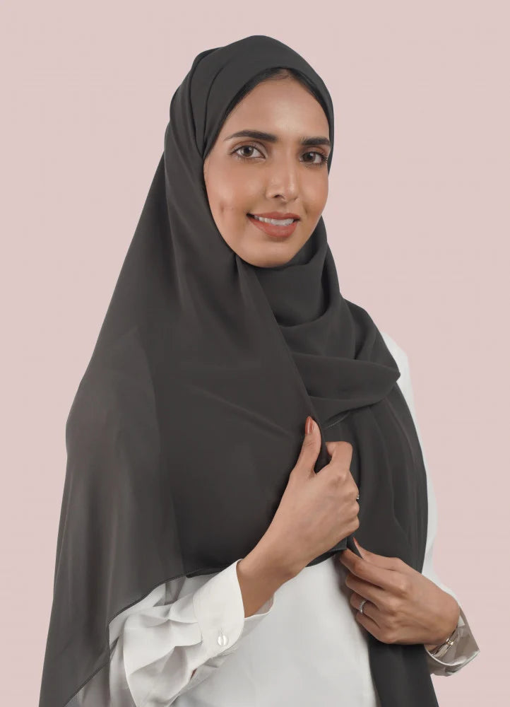 Japanese Tales - Dark Grey Hijab/Scarves