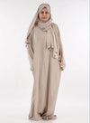 Metallic Grey Rayon Prayer Garment