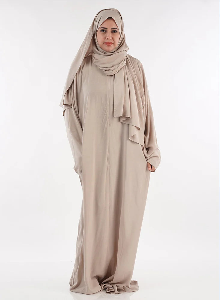 Metallic Grey Rayon Prayer Garment
