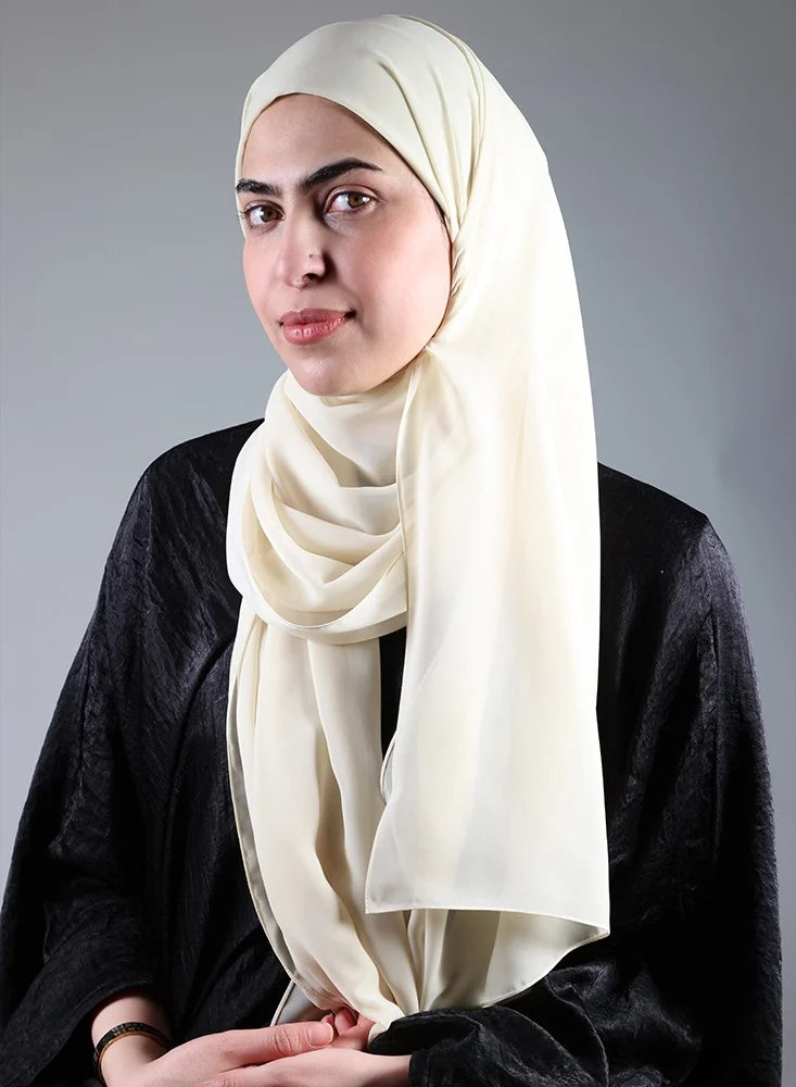 Hijab/Scarf with Dark Beige Bandana