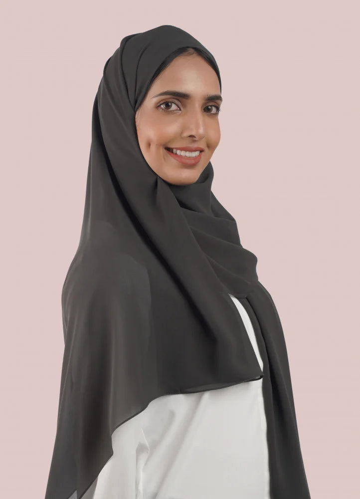 Japanese Tales - Dark Grey Hijab/Scarves