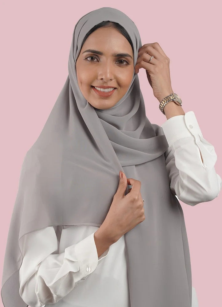 Japanese Tales - Dark Grey Hijab/Scarves