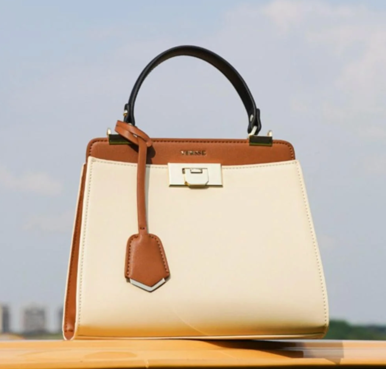 Versatile and Elegant Everyday Handbag in Classic Macchiato colour-8150