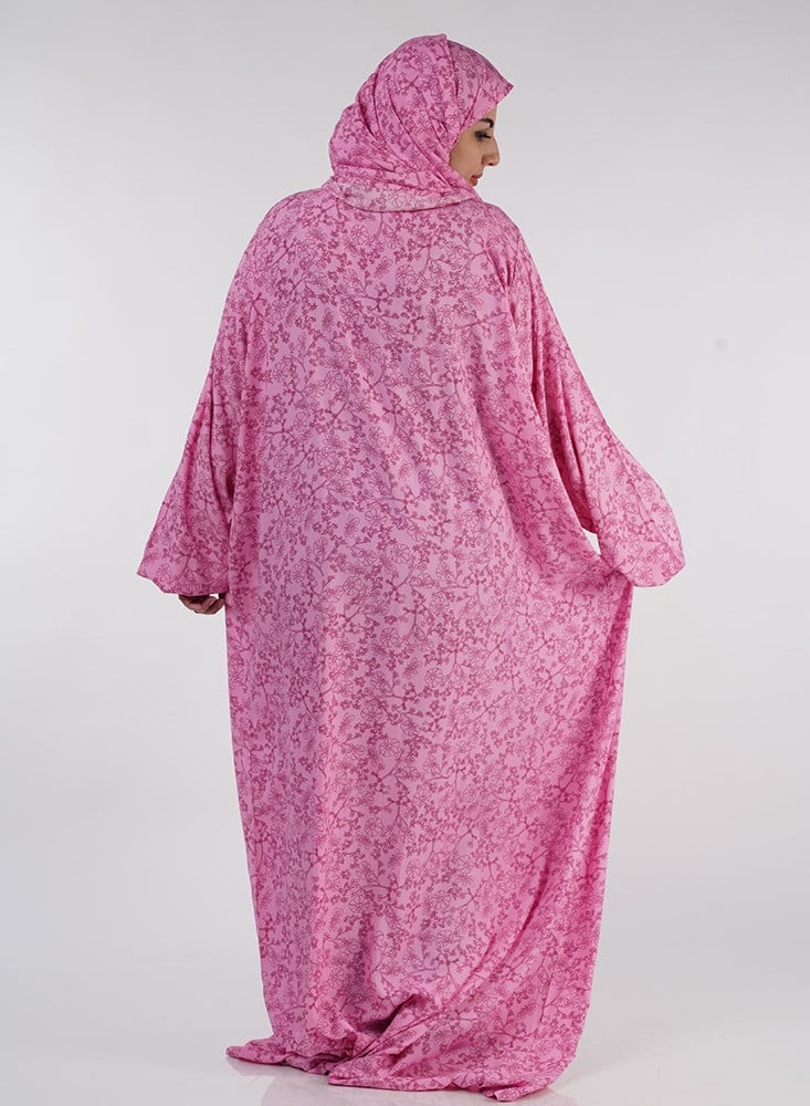 Pink Flowery/Wooded Prayer Garment