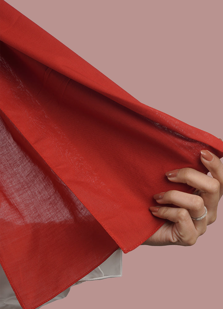Spanish - Maroon Red Plain Hijab/Scarf