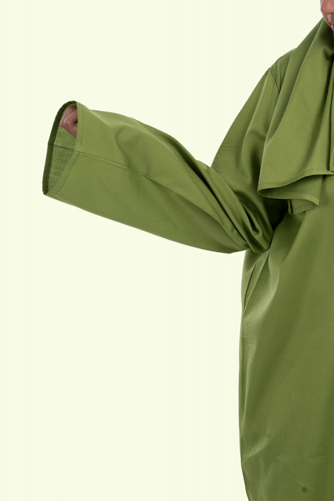 Yaqoot Pistachio Cotton Prayer Garment