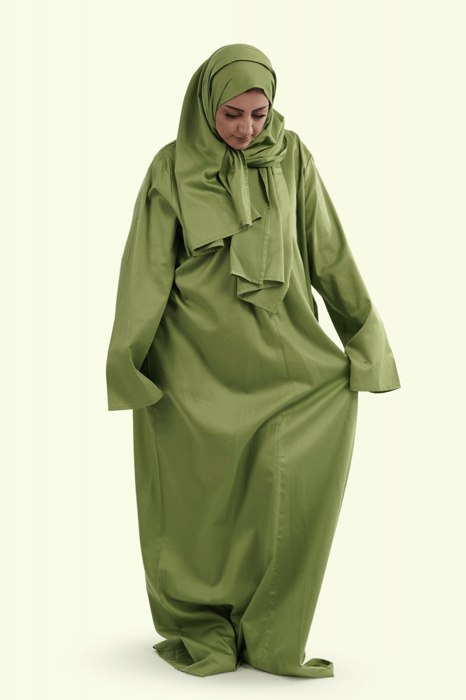 Yaqoot Pistachio Cotton Prayer Garment