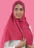 Spanish - Striped Hot Pink Hijab/Scarf