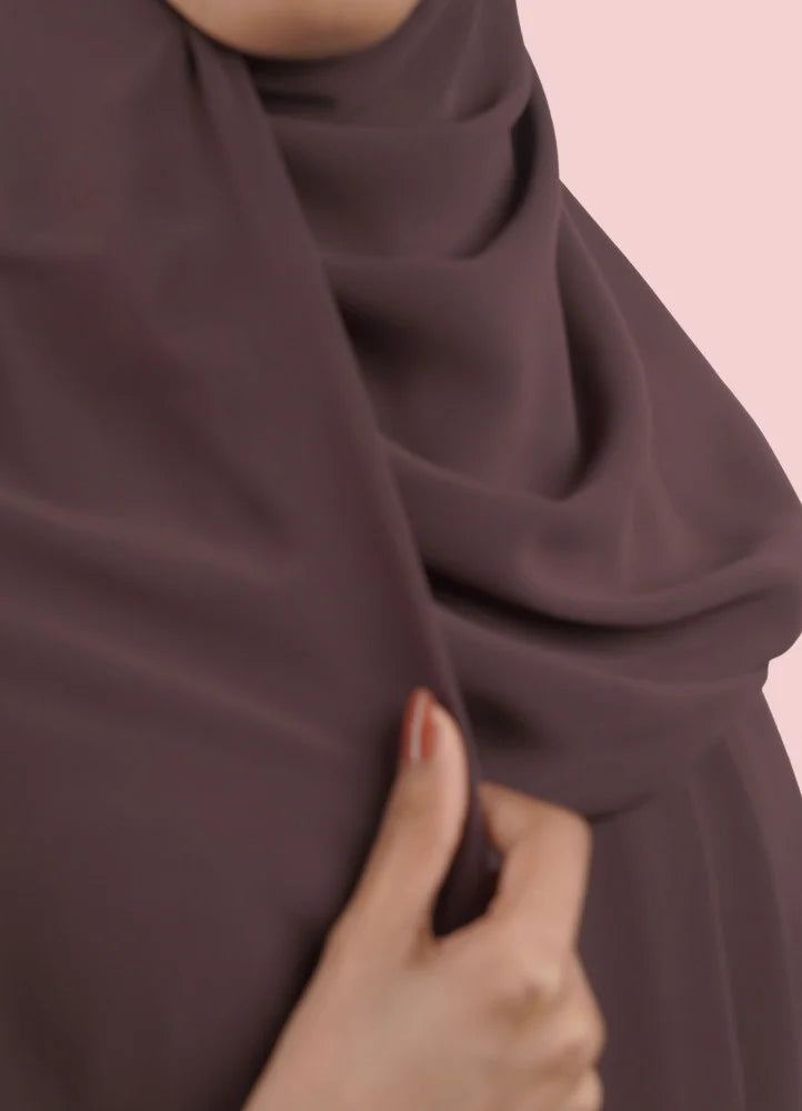 Japanese Tales - Dark Mauve Hijab/Scarves