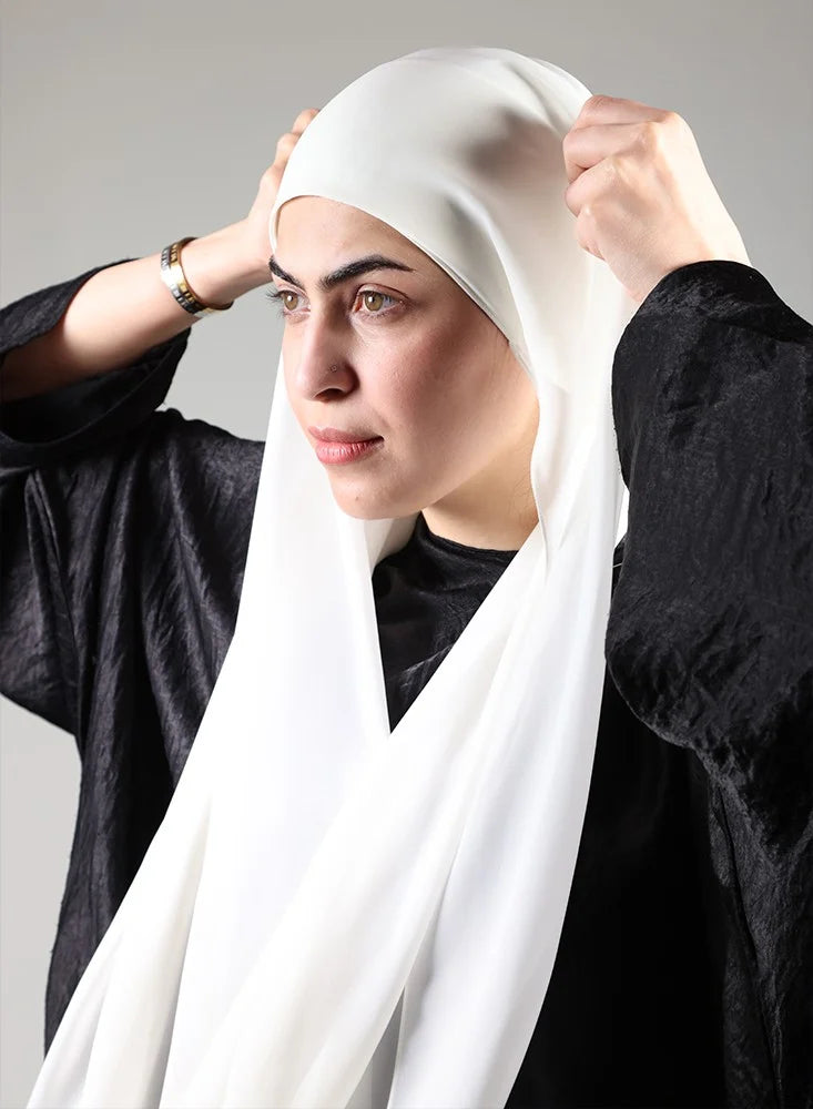 Hijab/Scarf with Cream Bandana