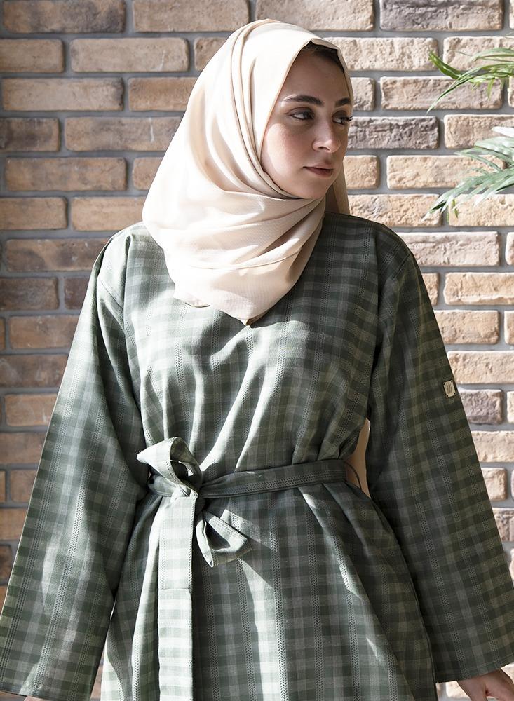 Linen Modest Fishtail Dress