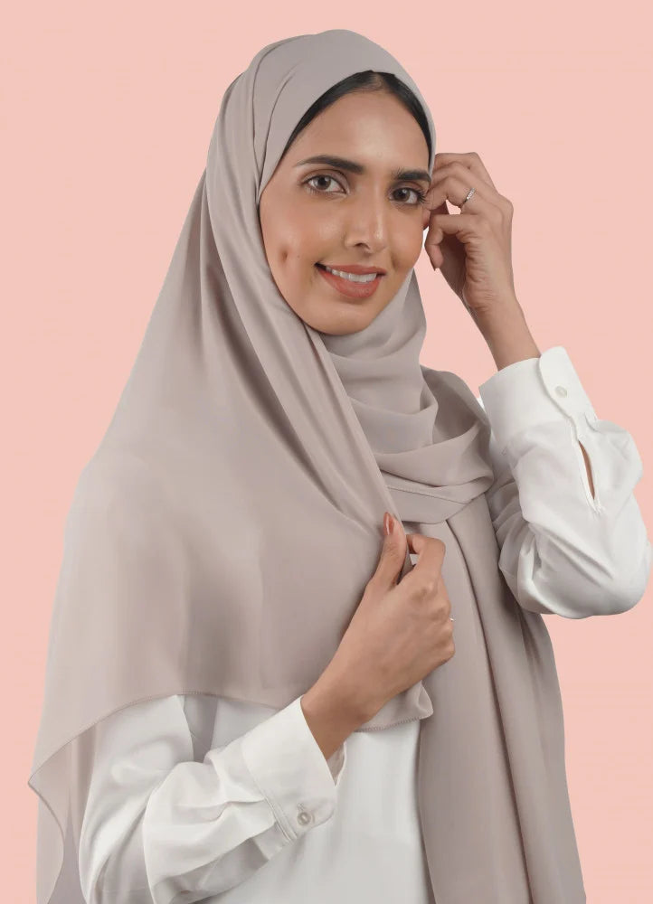Japanese Tales - Light Mauve Hijab/Scarves
