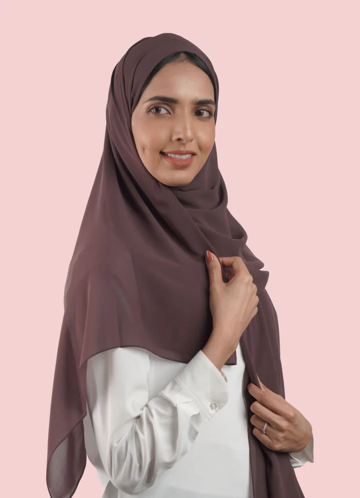 Japanese Tales - Dark Mauve Hijab/Scarves