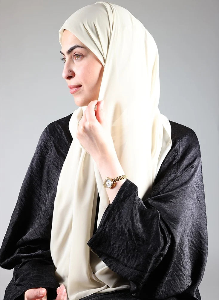 Hijab/Scarf with Beige Bandana