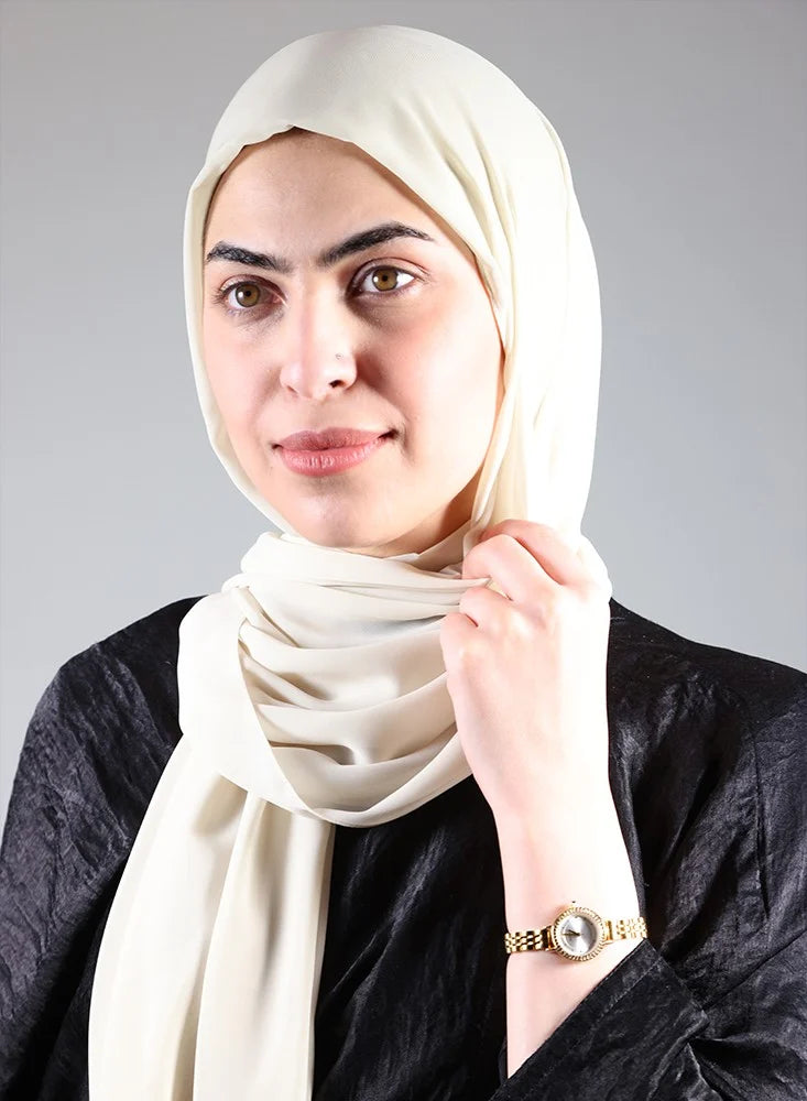 Hijab/Scarf with Beige Bandana