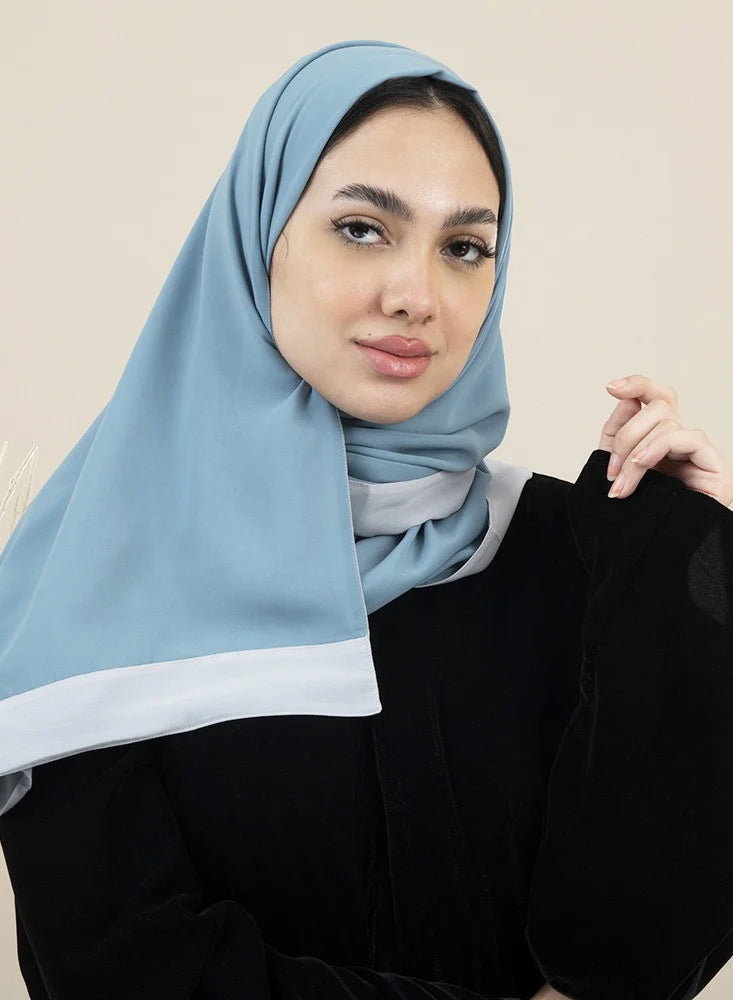 Tales - Turquoise and Grey Hijab/Scarves