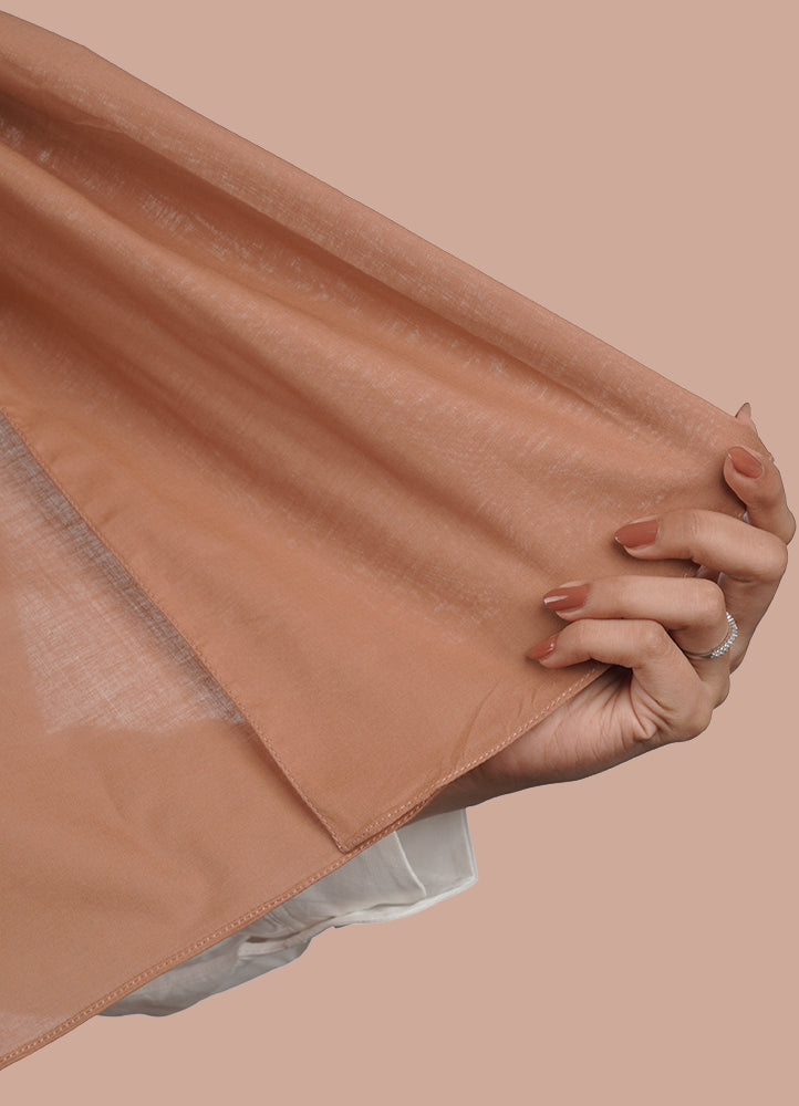 Spanish - Brown Plain Hijab/Scarf
