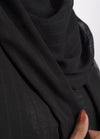 Spanish - Striped Black Hijab/Scarf