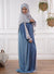 Afaq Two-Tone Prayer Garment- Blue & Grey