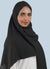 Black Spanish striped scarf