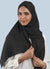 Black Spanish striped scarf