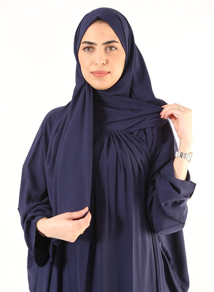 Rayon wrap prayer sheet navy blue