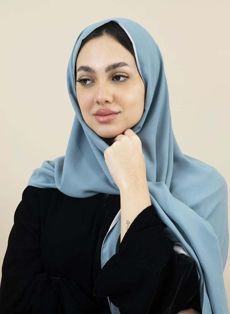 Tales - Turquoise and Grey Hijab/Scarves